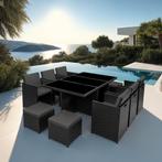 Wicker zitgroep New York 6+4+1 met aluminium frame en besche, Tuin en Terras, Tuinsets en Loungesets, Verzenden, Nieuw