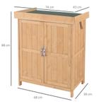 TRUUSK Tuinkast met Dubbele Deur - Gereedschapsschuur voor T, Verzenden, Nieuw