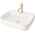 REA Luxe wastafelkraan - goud - laag model - messing - 16..., Doe-het-zelf en Verbouw, Sanitair, Ophalen of Verzenden, Nieuw