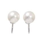 Mikimoto - Oorbellen - 18 karaat Witgoud, Sieraden, Tassen en Uiterlijk, Oorbellen, Nieuw