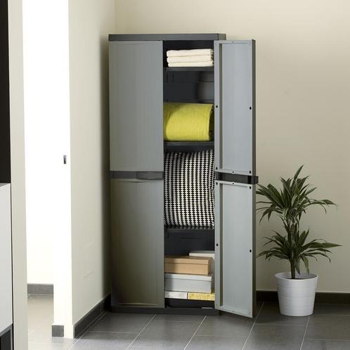 Opbergkast - 65 x 37 x 165 cm (lxbxh), Huis en Inrichting, Kasten | Overige, Nieuw, Verzenden