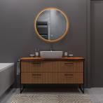 Badkamerspiegel met LED Verlichting en Verwarming 100cm -, Huis en Inrichting, Woonaccessoires | Spiegels, Ophalen of Verzenden