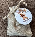 10 Cadeau kaartjes Smiley roze met goud, Verzenden, Nieuw, Overige typen