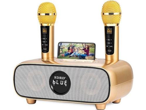 Karaokemachine - Draagbare Bluetooth PA Luidspreker met 2, Huis en Inrichting, Woonaccessoires | Overige, Zo goed als nieuw, Verzenden