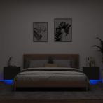 Nachtkastjes LED Zwart - OP=OP - Wandkastjes Slaapkamer, Nieuw, Ophalen of Verzenden, 45 tot 65 cm, Minder dan 55 cm