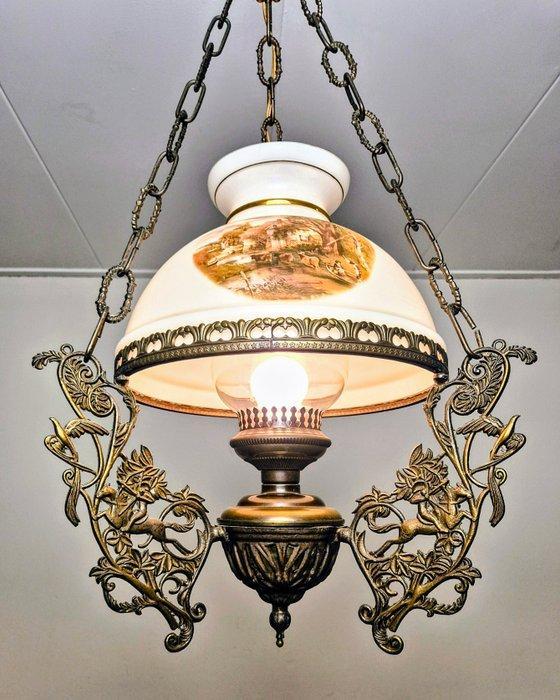 Kroonluchter - Nostalgische Art-Deco Jacht Lamp - 100 cm -, Antiek en Kunst, Curiosa en Brocante