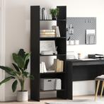 vidaXL Boekenkast Zwart eiken 60 x 35 x 180 cm Bewerkt hout, Huis en Inrichting, Kasten | Boekenkasten, Minder dan 50 cm, Verzenden