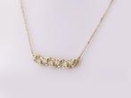 Halsketting - 14 karaat Geel goud - 0.25ct. tw. Diamant, Sieraden, Tassen en Uiterlijk, Kettingen, Nieuw