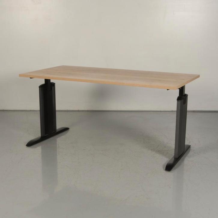 Bureau Lensvelt - Eiken naturel blad - 160 x 80 cm, Huis en Inrichting, Bureaus, Ophalen of Verzenden