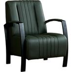 Leren fauteuil Glamour - Toledo Verde (donkergroen), Huis en Inrichting, Fauteuils, Nieuw, Ophalen of Verzenden, 50 tot 75 cm