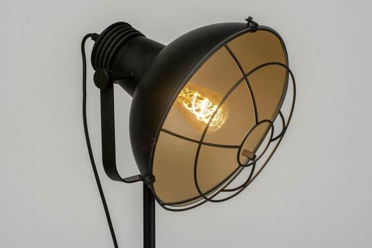 Rietveld Vloerlampen - Zwart - Metaal, Huis en Inrichting, Lampen | Vloerlampen, Verzenden