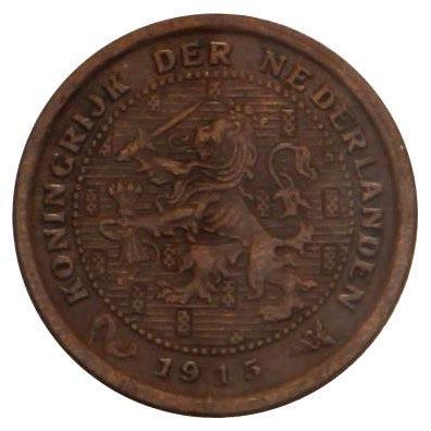 ½ Cent 1909-1930 Wilhelmina (3e type) ZFr, Postzegels en Munten, Munten | Nederland, Verzenden