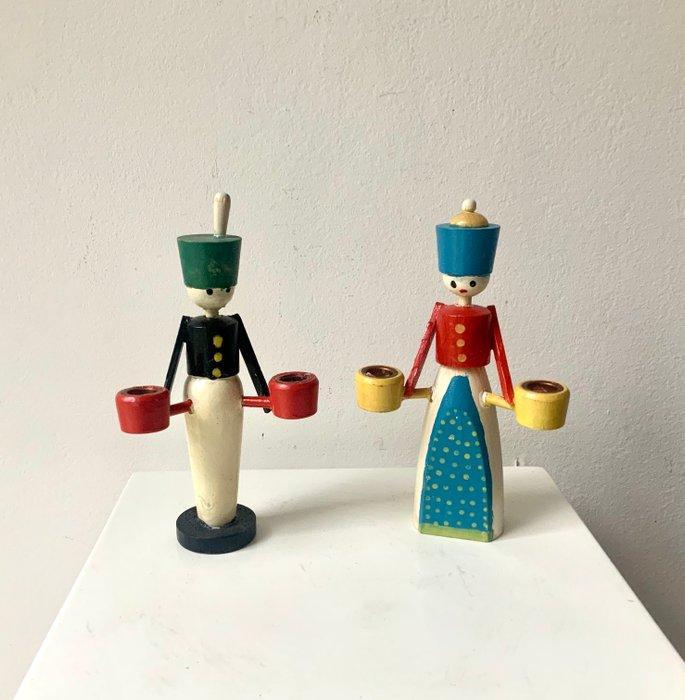 Kerstbeeldje VEB Vero (2) - Engel van het Licht & Mijnwerker, Diversen, Kerst