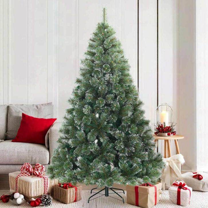 vidaXL Kunst Kerstboom met Geveerde Takken, Sneeuw Bedekt, Diversen, Kerst, Nieuw, Verzenden