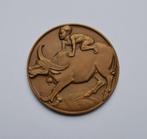 Penning - H.A. van den Eijnde - Bronzen penning Landbouw in, Antiek en Kunst