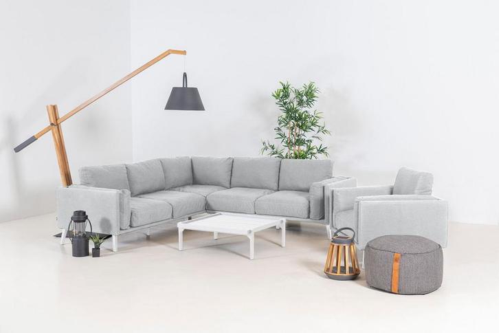 Flow. Doozy hoekbank lead chiné met loungestoel |, Tuin en Terras, Tuinsets en Loungesets, Ophalen of Verzenden