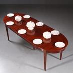 Antieke tafels / Zeer smalle coulissetafel Hollands ca. 1800