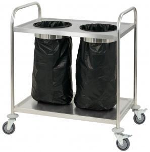 RVS trolley voor prullenbak | B 845 x D 525 x H 940 mm, Zakelijke goederen, Horeca | Keukenapparatuur, Verzenden