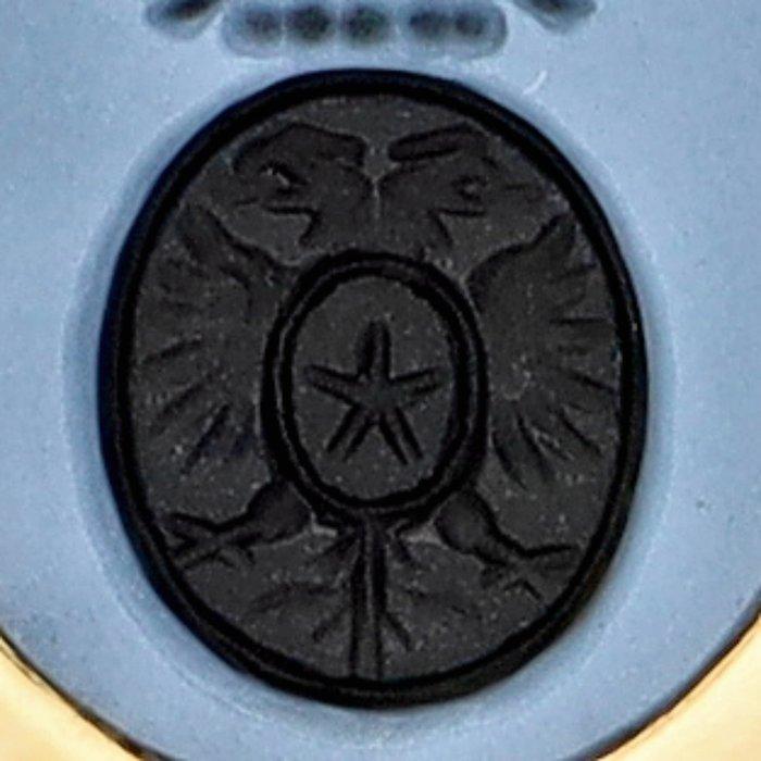 Ring - 14 karaat Geel goud - Agaat Zegelring, Sieraden, Tassen en Uiterlijk, Ringen
