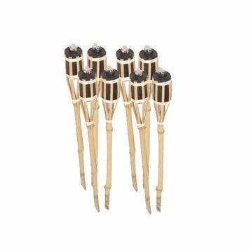 Bamboe tuinfakkels set 8 stuks 61 cm - Tuinfakkels beschikbaar voor biedingen