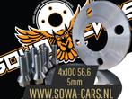 Spacers 5mm Opel Corsa 4x100 56.6 Spoorverbreders adapters, Ophalen of Verzenden