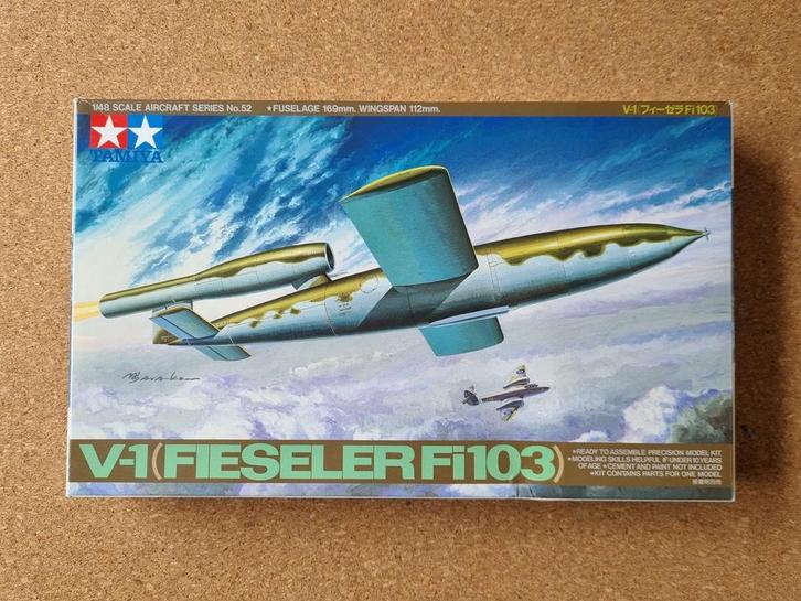Tamiya 61052 V-1 (Fieseler Fi103) 1:48, Hobby en Vrije tijd, Modelbouw | Vliegtuigen en Helikopters, Verzenden