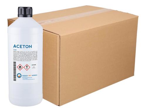 Wmm Chemie Aceton 20x 1 liter, doos, Doe-het-zelf en Verbouw, Overige Doe-het-zelf en Verbouw, Nieuw, Verzenden
