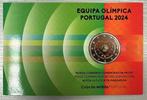 Portugal. 2 Euro 2024 Equipa Olimpica Portugal Proof, Postzegels en Munten