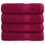 vidaXL Badhanddoeken SOLUND 4 st 600 g/m² 70x140 cm, Verzenden, Nieuw, Rood