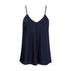 Forte_Forte • donkerblauwe zijden top • L (III), Maat 42/44 (L), Nieuw, Forte_Forte, Verzenden