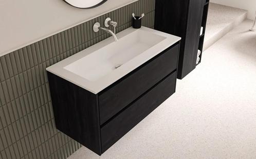 Wastafel polystone Elegant 100x46x2 | 1 Kraangaten| Glans, Huis en Inrichting, Badkamer | Badkamermeubels, Wastafelkast, Nieuw