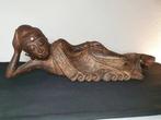 Burmese Mandalay-Style Reclining Buddha - Beeld -, Antiek en Kunst
