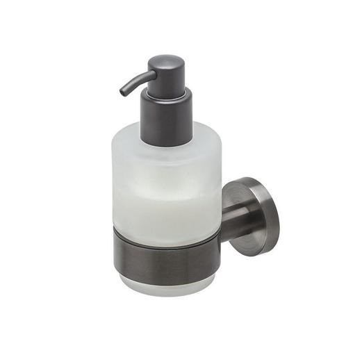 Zeepdispenser Geesa Nemox 200 ml Hangend Geborsteld Zwart, Doe-het-zelf en Verbouw, Sanitair, Bad, Nieuw, Ophalen of Verzenden