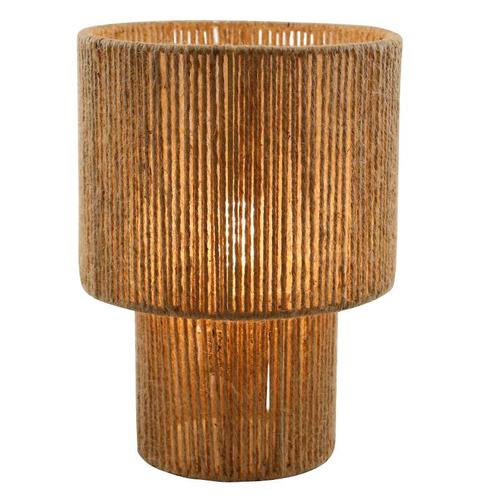 Landelijke tafellamp bruin, Sanny, met schakelaar, Huis en Inrichting, Lampen | Tafellampen, Nieuw, Metaal, Minder dan 50 cm, Ophalen of Verzenden