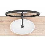 REA Ovale opzetwastafel - Keramiek - Glans wit - 53x33x15..., Ophalen of Verzenden, Nieuw