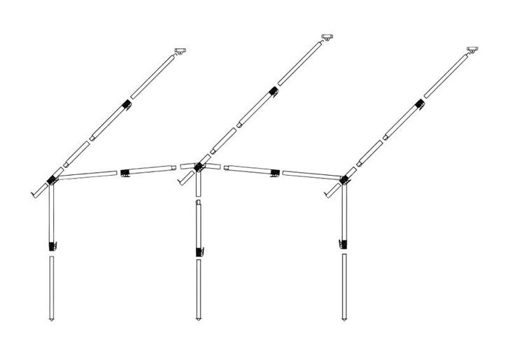 Dorema Frame Voortent Staal EasyGrip 25mm diepte 240, Caravans en Kamperen, Kampeeraccessoires