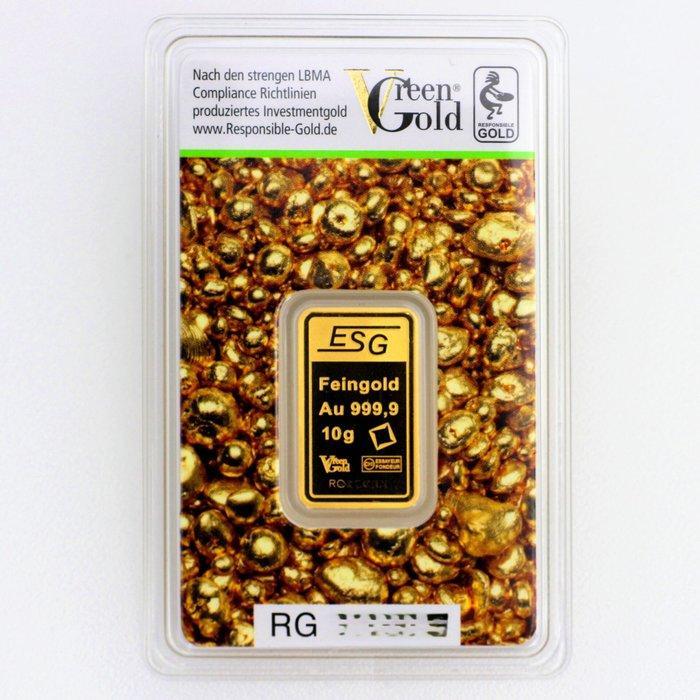 10 gram - Goud .999 - ESG - Auropelli - Valcambi SA -, Postzegels en Munten, Edelmetalen en Baren