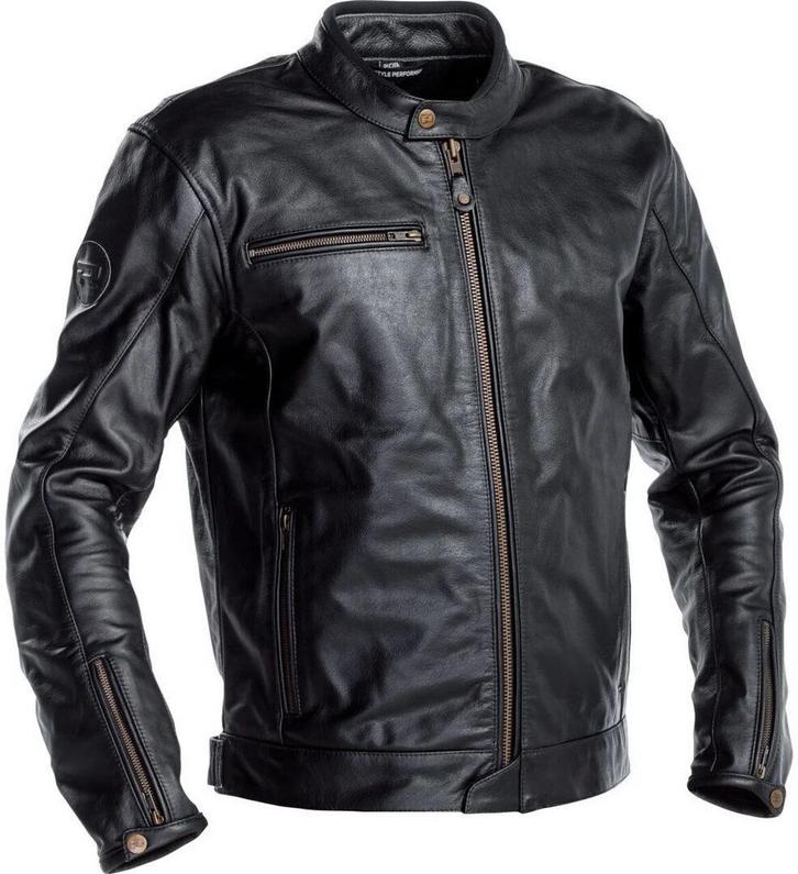 Richa Normandie Zwart Leren Motorjas, Motoren, Kleding | Motorkleding, Heren, Nieuw met kaartje, Jas | leer, Verzenden