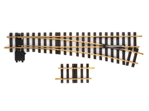 LGB 18050 Handweiche, rechts, R5 (Messing, Wissel) (Messing), Hobby en Vrije tijd, Modeltreinen | Overige schalen, Rails, Nieuw