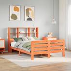 vidaXL Bedframe zonder matras massief grenenhout wasbruin, Bruin, Verzenden, Nieuw, Twijfelaar
