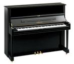 Yamaha U1 Q PE messing piano (zwart hoogglans), Nieuw