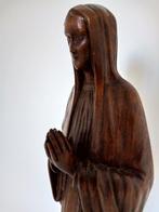 Beeld, Biddende Maria - 49 cm - Hout, Antiek en Kunst
