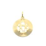 Gouden sterrenbeeld hanger; Tweelingen (zodiac sign, Gemini), Ophalen of Verzenden, Gebruikt, Goud, Overige merken