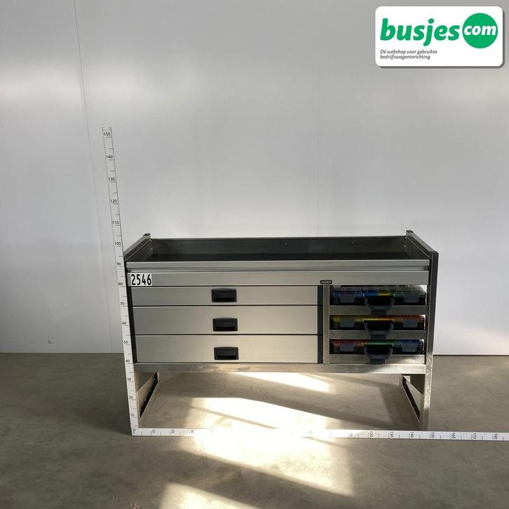 Aluca aluminium bedrijfswageninrichting gebruikt (nr 2546), Auto diversen, Overige Auto diversen, Ophalen of Verzenden