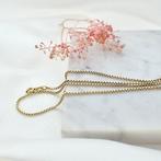 Gouden Venetiaanse schakel ketting | 46 cm (unisex) (unisex), Sieraden, Tassen en Uiterlijk, Kettingen, Ophalen of Verzenden, Gebruikt