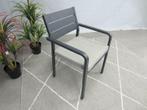 Te Velde tuinmeubelen barolo aluminium tuinstoel antraciet, Nieuw, Stapelbaar, Aluminium