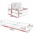 Campingmatras 200x70x15cm | Luxe | Nieuw | OP=OP, Ophalen of Verzenden, Nieuw, 1-persoons