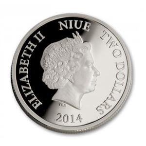 Fiji Schildpad 1 oz 2014, Postzegels en Munten, Munten | Oceanië, Losse munt, Zilver, Verzenden