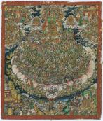 Zeldzame Tibetaanse rituele schilderkunst - Tsakli van de