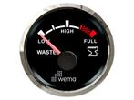 Wema Silver series Vuilwater tankmeter - NMEA2000 - Zwart, Watersport en Boten, Ophalen of Verzenden, Nieuw
